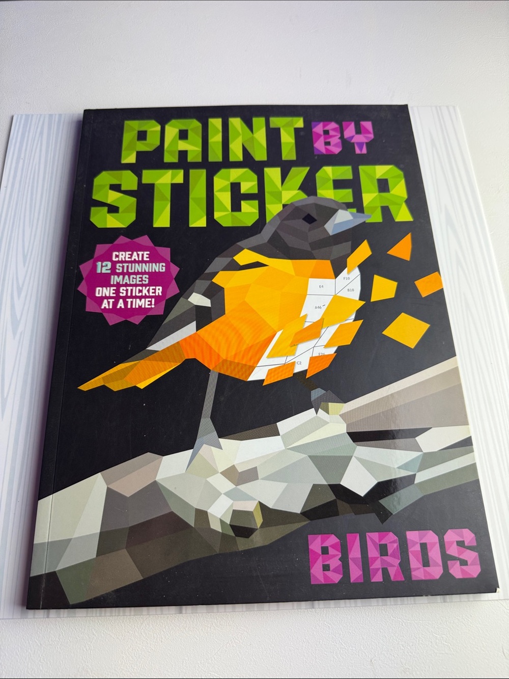 Paint by Sticker Birds Activity Book Mosaic Bird Art Adult Stickers Easy Craft
